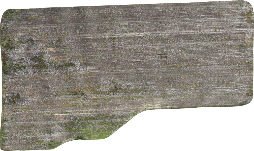 Front Field aerial image from 9/29/25 flight (post-harvest).